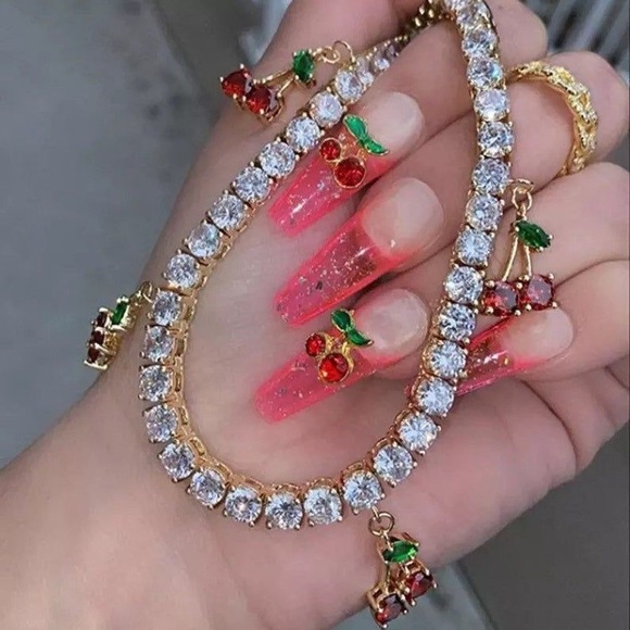 3D Cherry Nail Charms | 8 pieces 🍒 - Picture 3 of 3